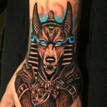 Anubis Hand Tattoos