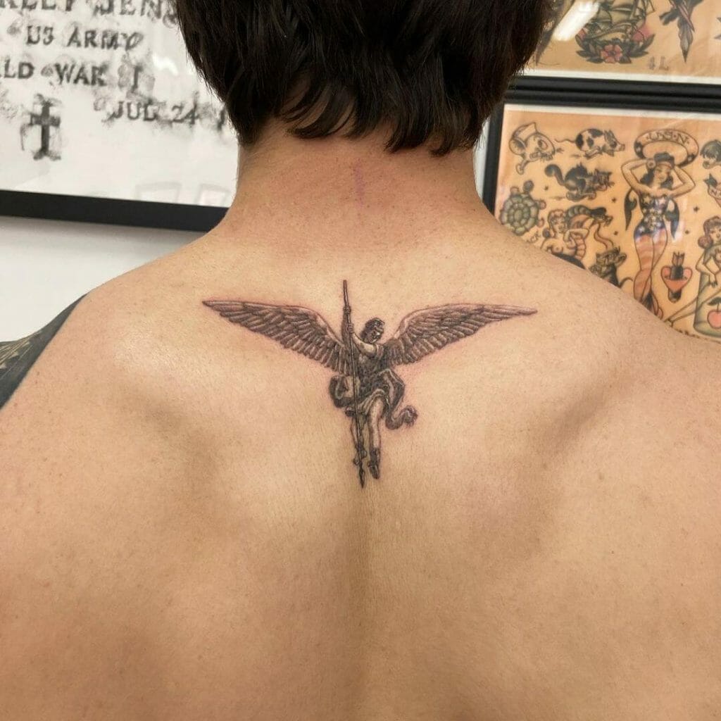 Archangel Winged Tattoo
