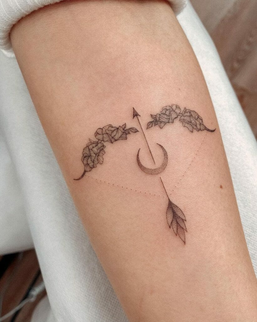 Arrow Tattoo For Sagittarius Symbol