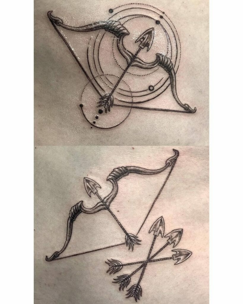 Arrow Tattoos For Sagittarius Symbol 