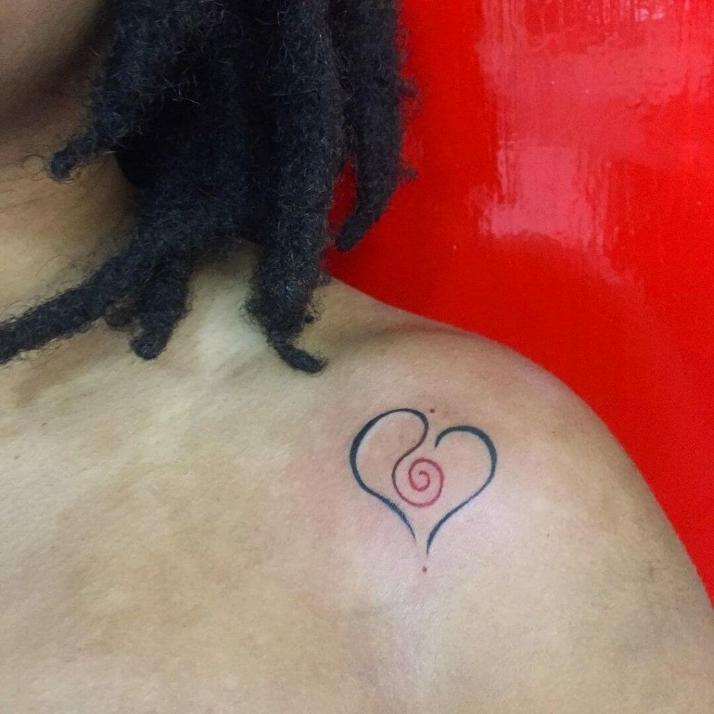 Twin Flames Tattoos With Symbolic Additions.