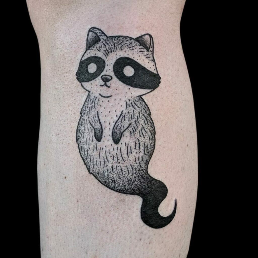 Awesome Raccoon Tattoos For Your Legs