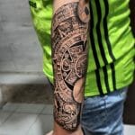 Aztec Forearm Tattoo