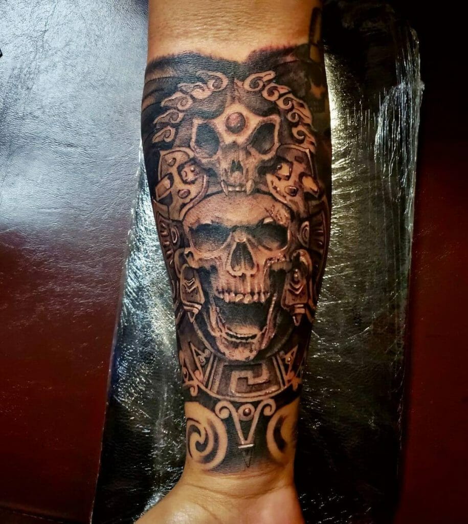 Update more than 69 aztec skull tattoo super hot - thtantai2