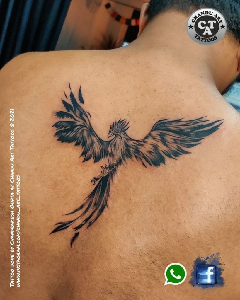 Back Phoenix Tattoo Image