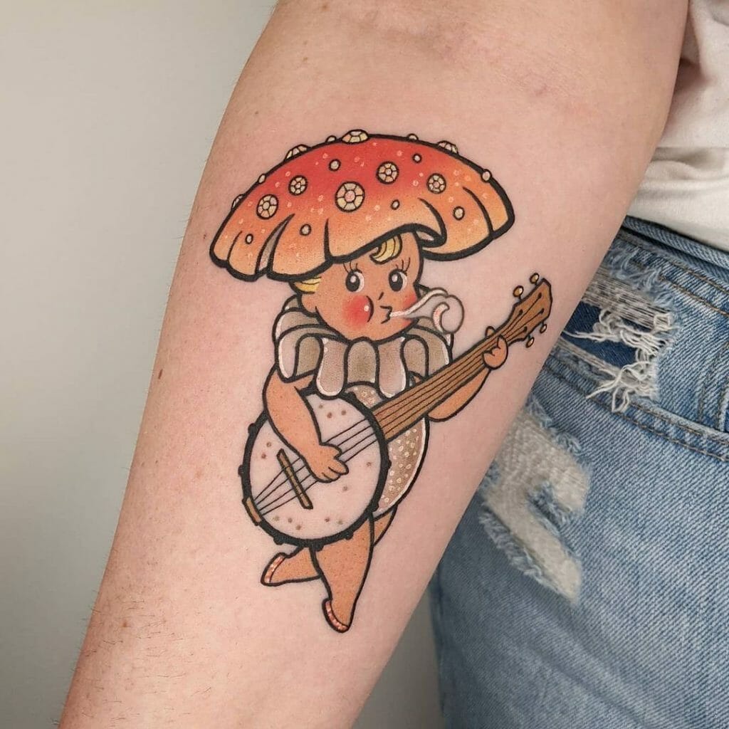 Banjo And Baby Doll Tattoo