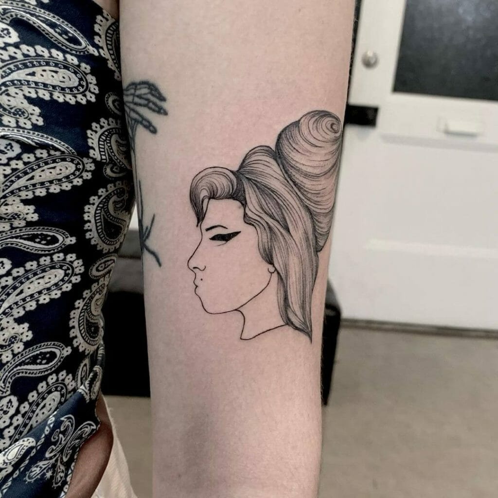 Beautiful Girl Silhouette Tattoo