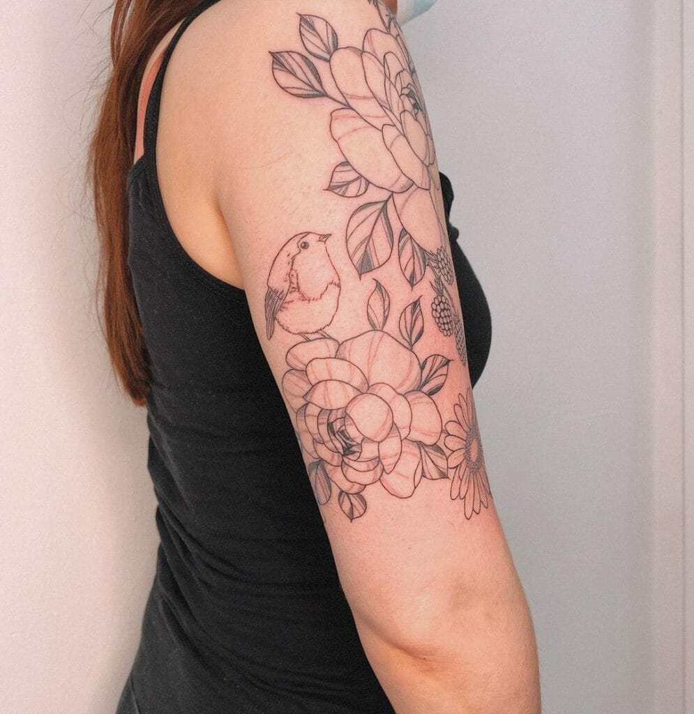 Beautiful Robin Tattoo Sleeve Ideas