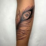 101 Best Black Peacock Feather Tattoo Ideas That Will Blow Your Mind ...