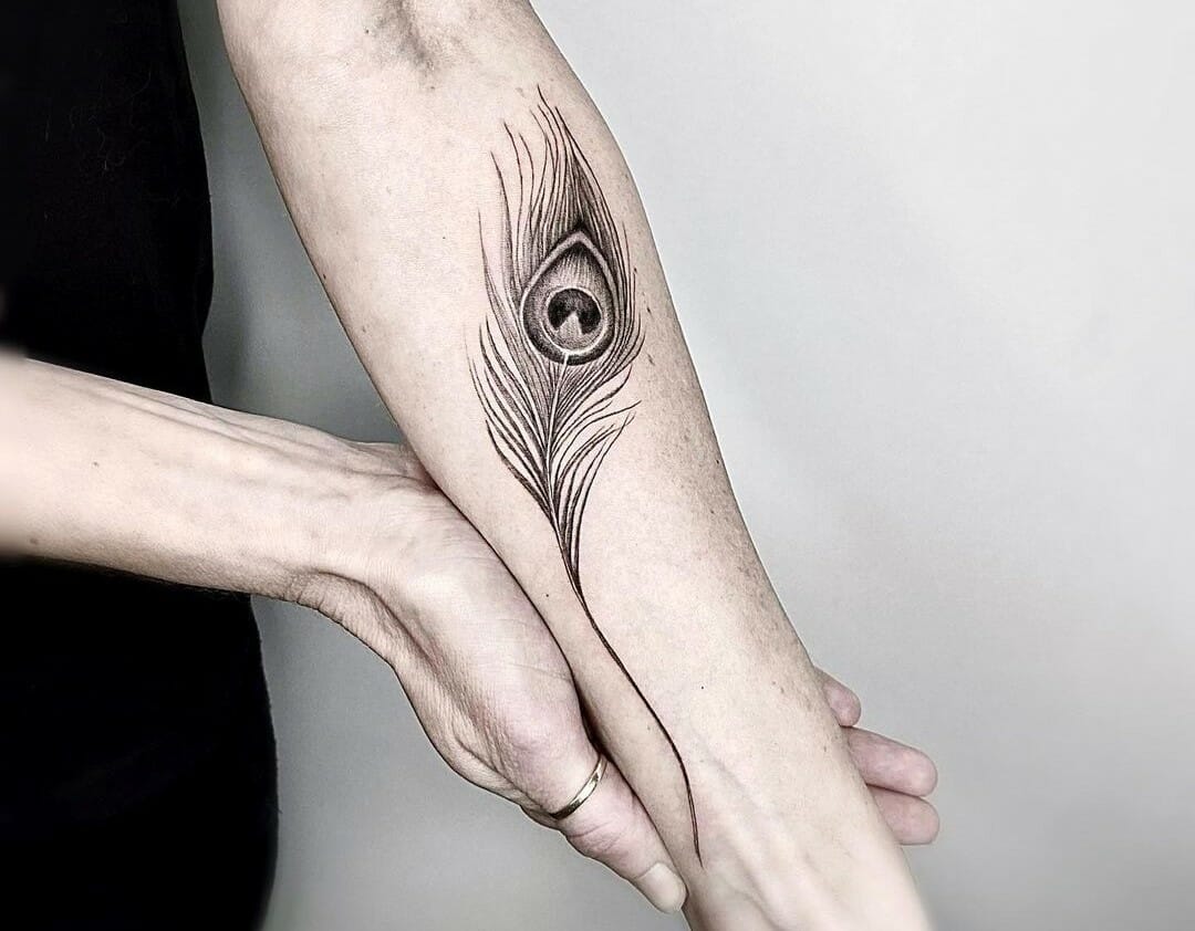 101 Best Black Peacock Feather Tattoo Ideas That Will Blow Your Mind! -  Outsons