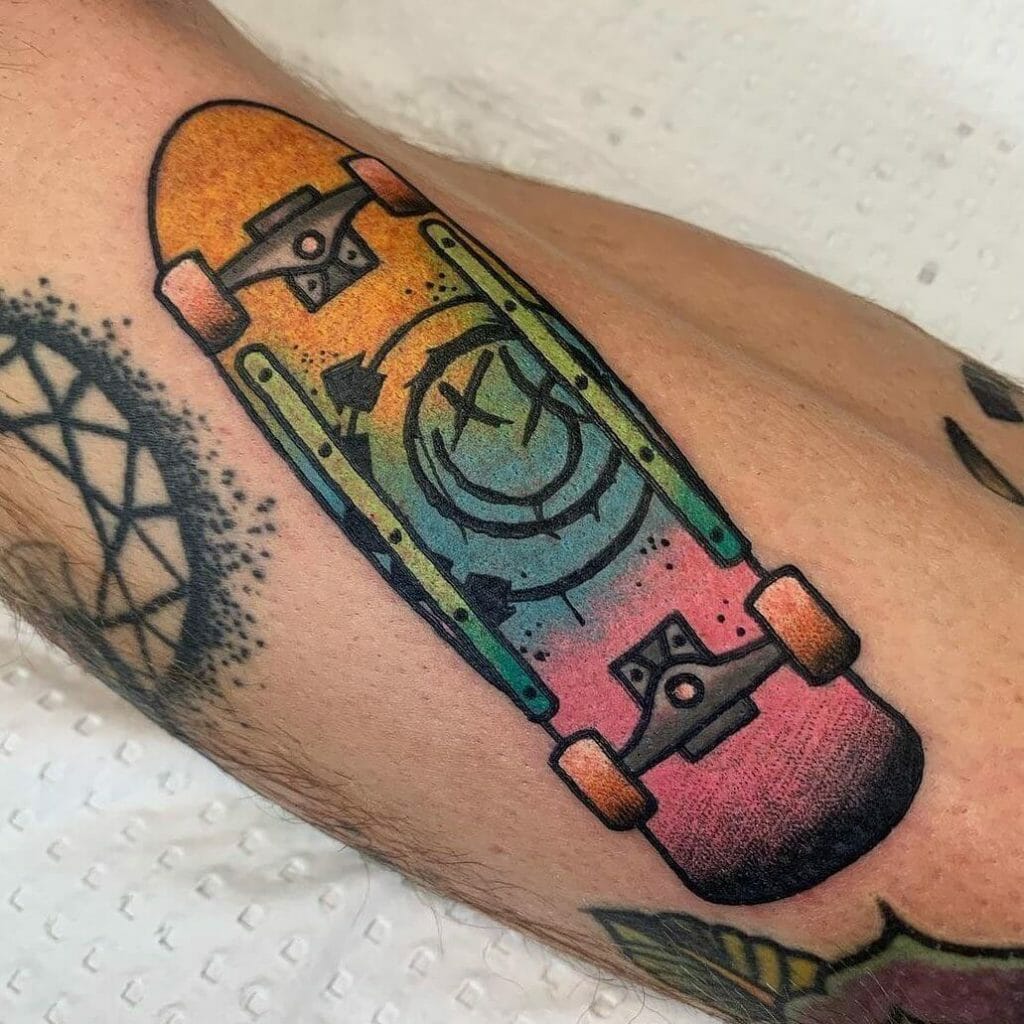 Blink 182 Skateboard Tattoo
