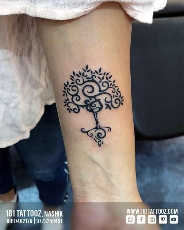 Bodhi Tree forearm Tattoo