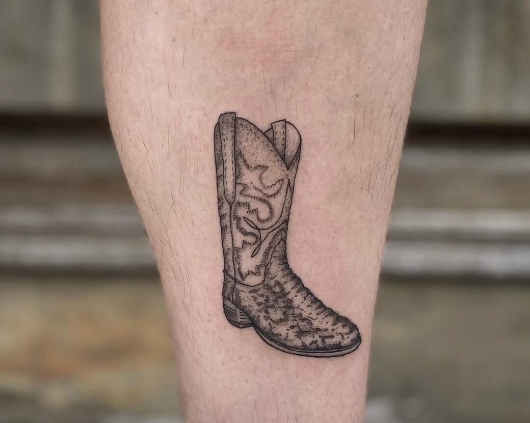 41 Best Cowboy Boot Tattoos