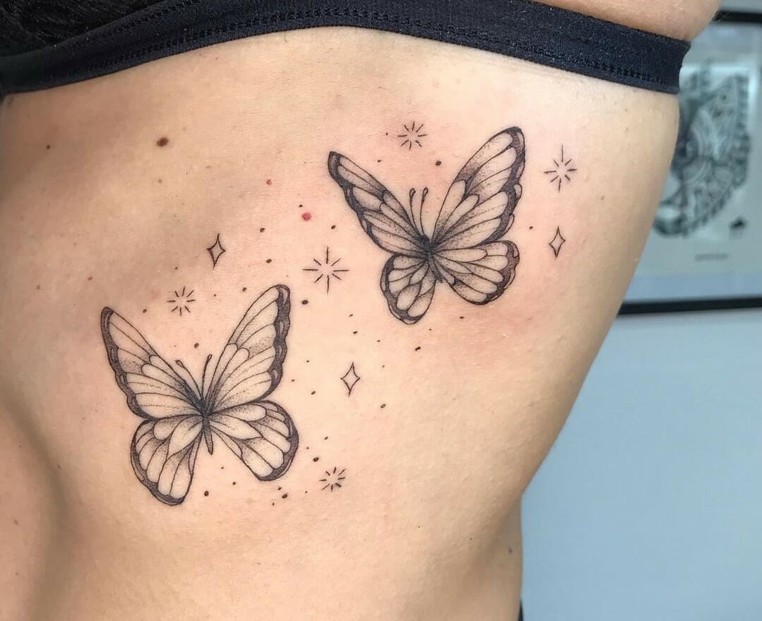 Top more than 59 butterfly and stars tattoo super hot  thtantai2