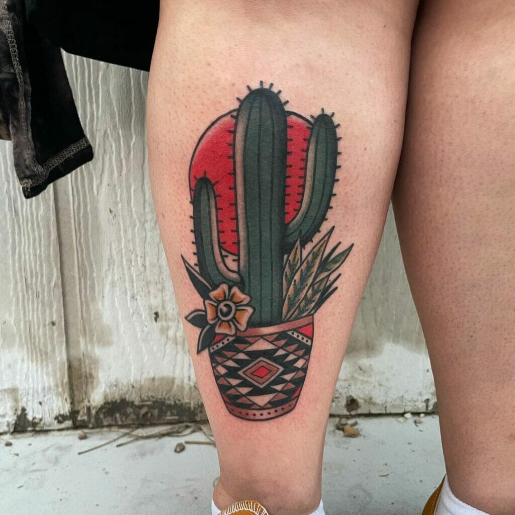 Cactus Plant Tattoo