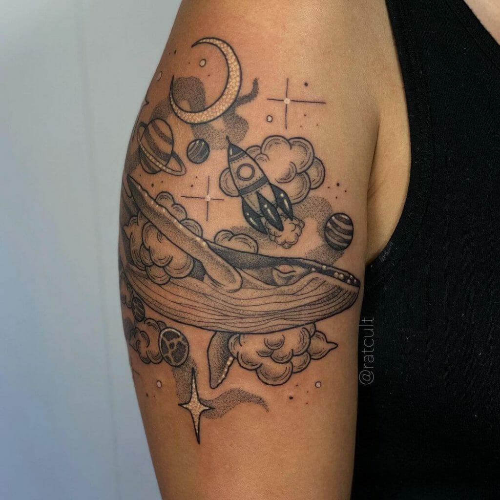 Celestial Outer Space Tattoo