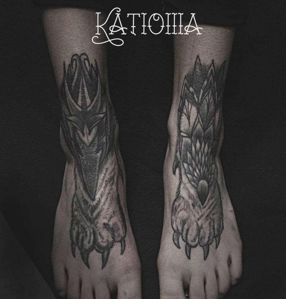 Celtic Wolf Tattoo Design