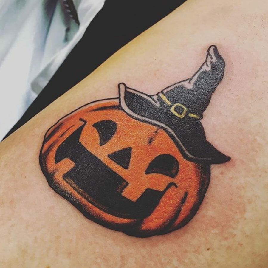 Classic Pumpkin Tattoo