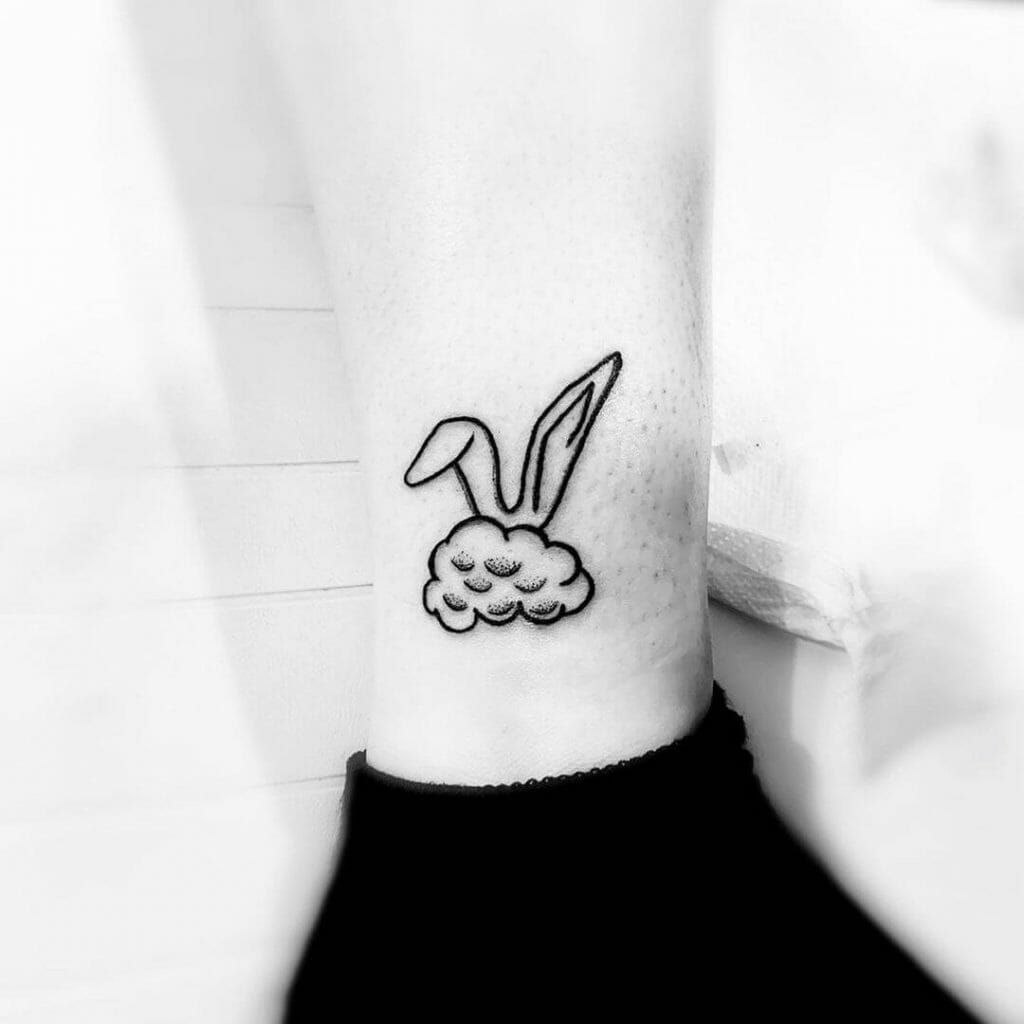 Cloud Bunny Ear Tattoo