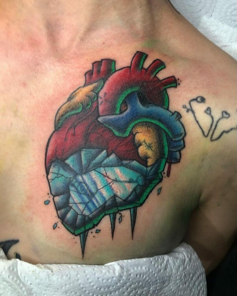 Cold As Ice Heart Tattoo