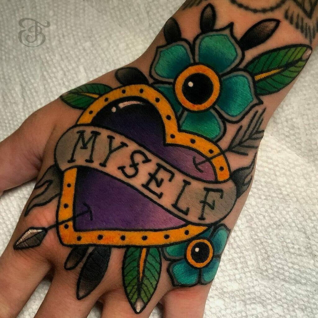 Colorful Love Yourself Tattoos
