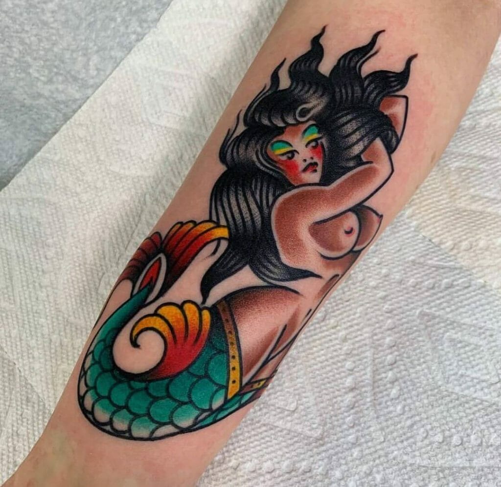 Colorful Mermaid Tattoo Ideas