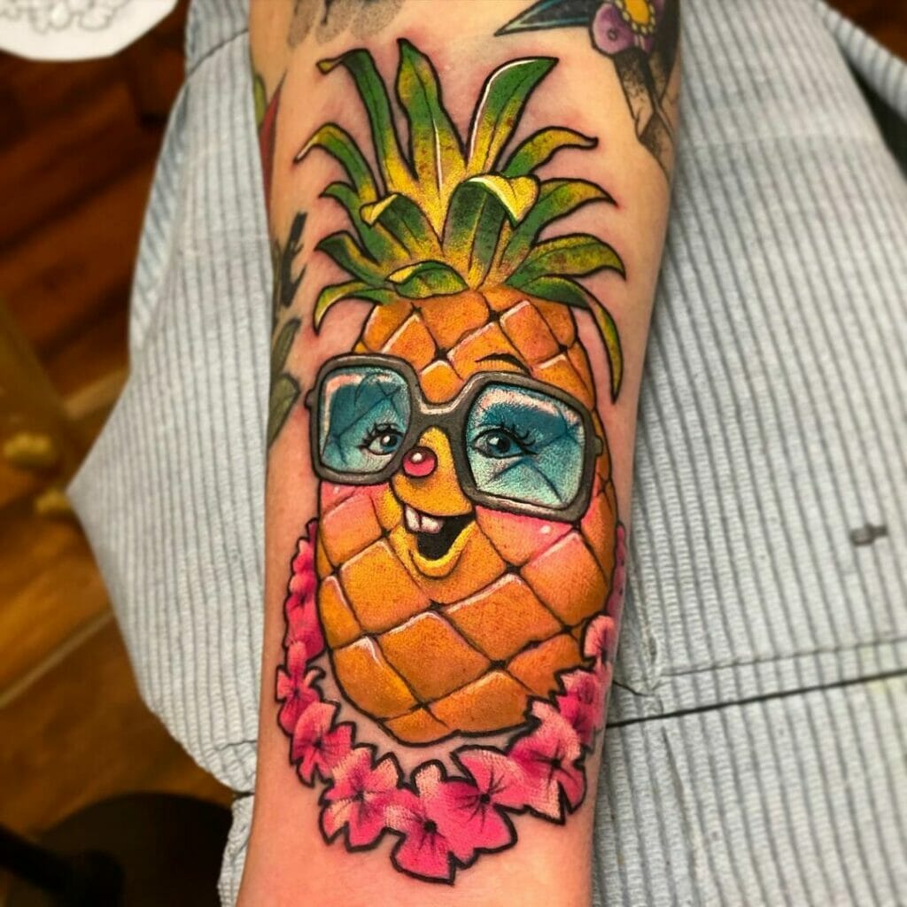 Colourful Pineapple Tattoos No One Can Stop Looking At.