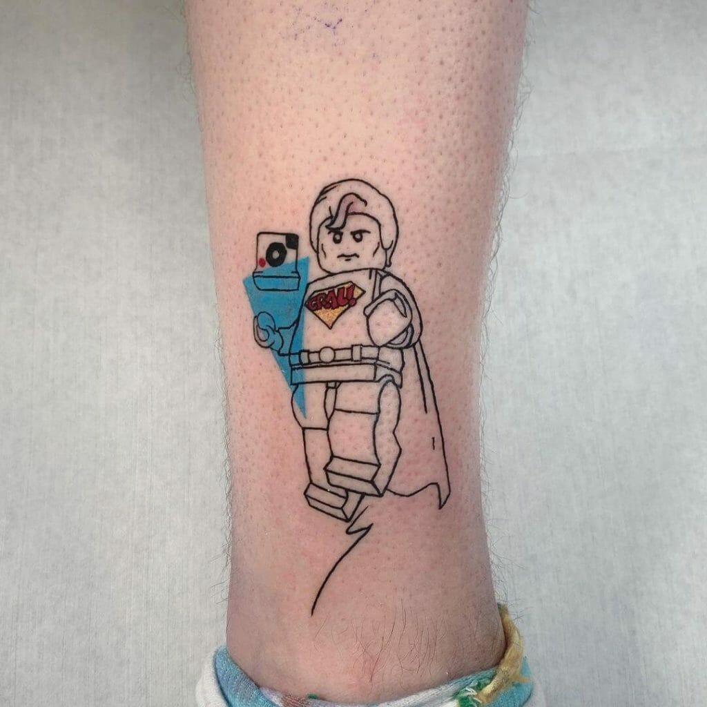 Cool Single Needle Superman Tattoos Designs (1)