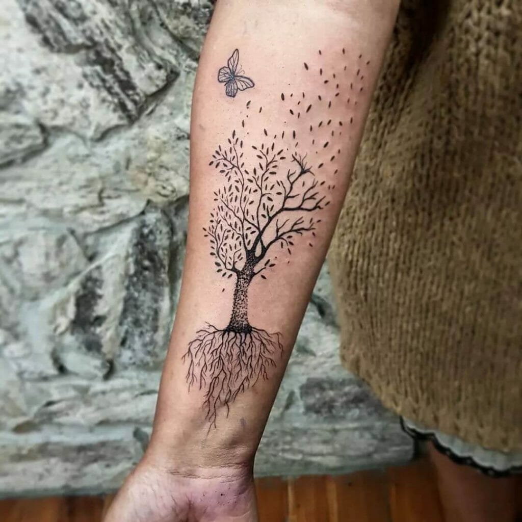 Cute And Quirky Roots Tattoo Designs