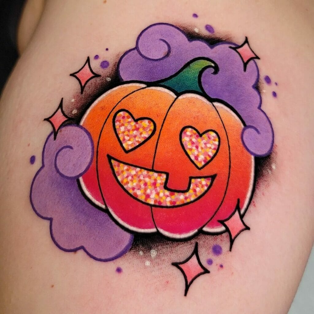 Cute Pumpkin Tattoo