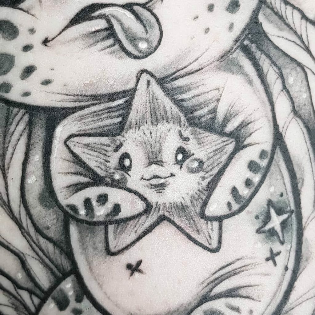 Cute Starfish Tattoo