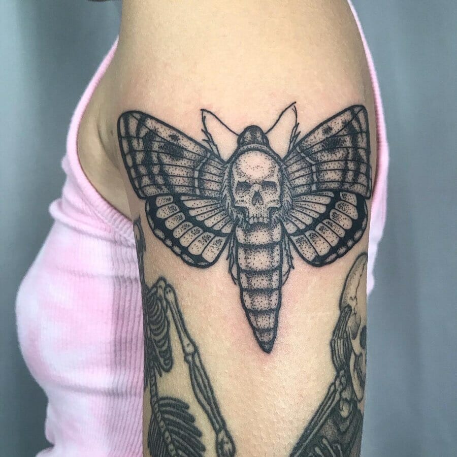 Death-Moth Nirvana Tattoo