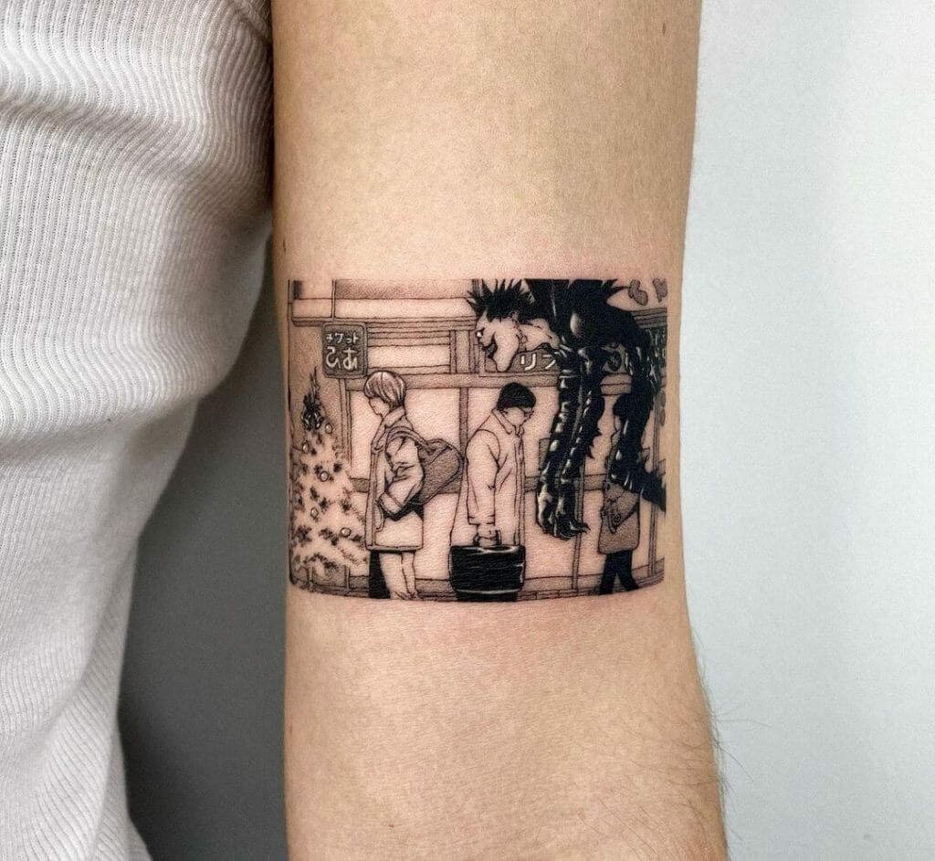 Death Note Upper Arm Tattoo Idea