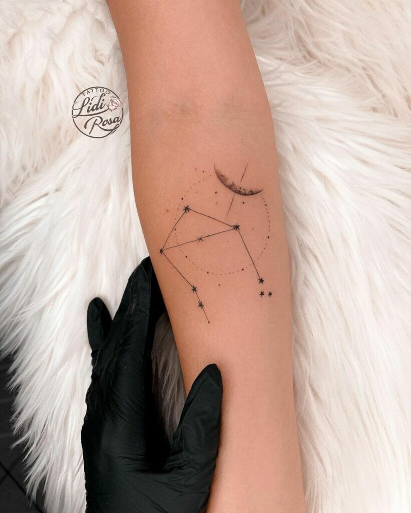 Delicate Libra Tattoo Constellation Tattoo
