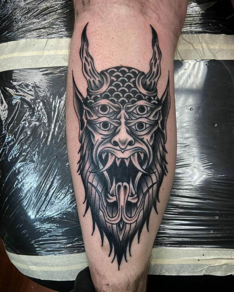Demon Head Voodoo Tattoo