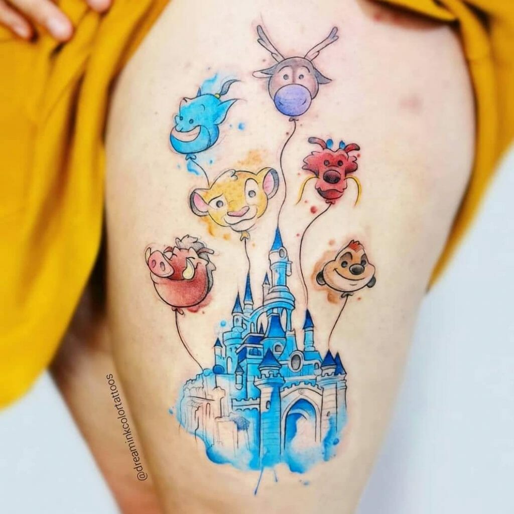 Disney Watercolour Tatuajes Idea