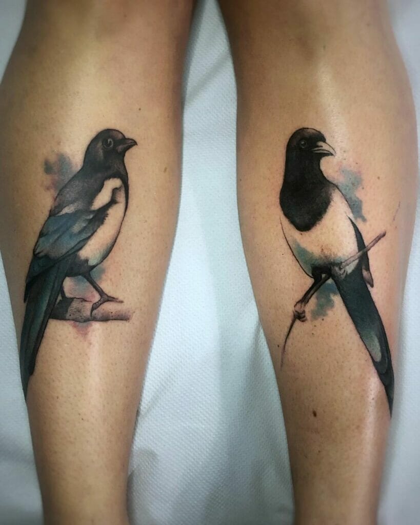 Double Magpie Tattoo