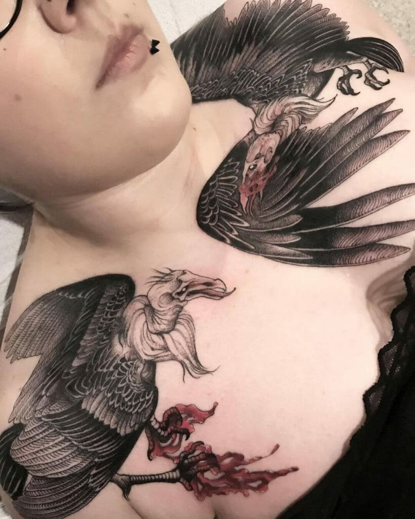 Double Vulture Tattoo
