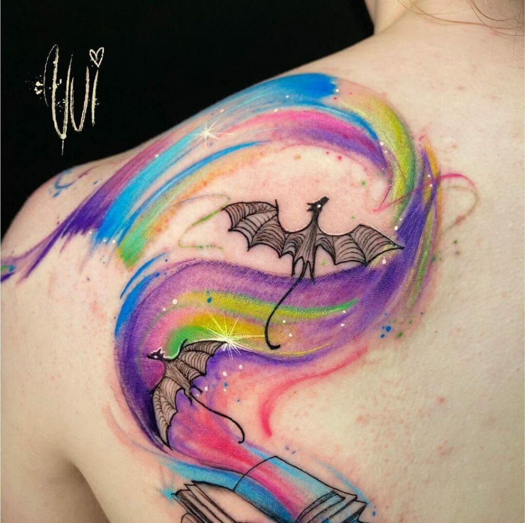 Dragon Watercolor Tattoos