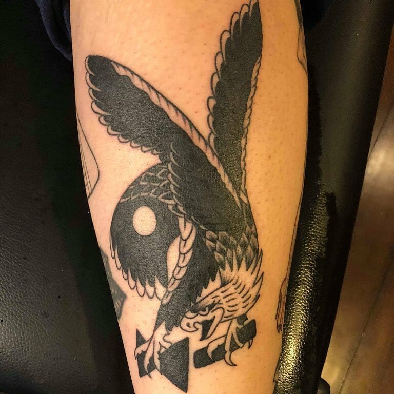 Eagle And Playboy Bunny Tattoo