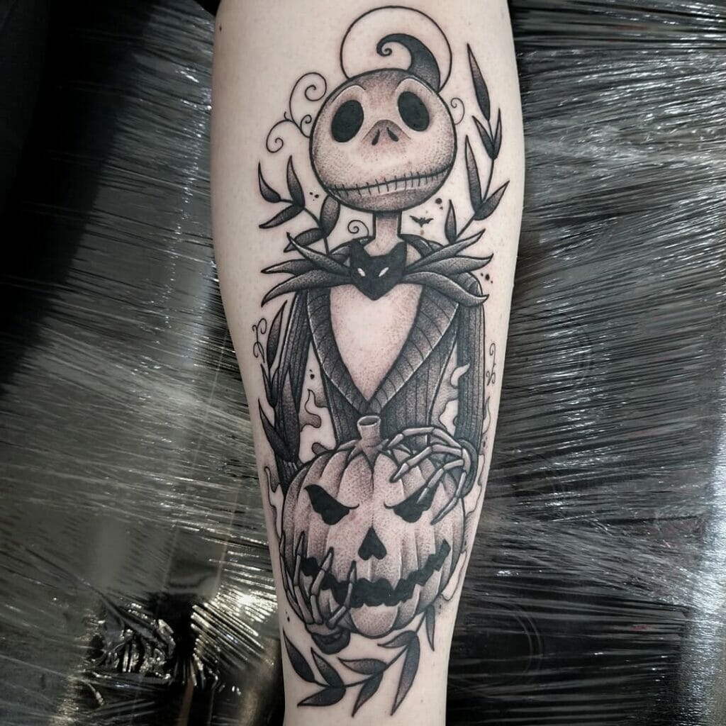 Edgy Jack From 'The Nightmare Before Christmas' Tattoo