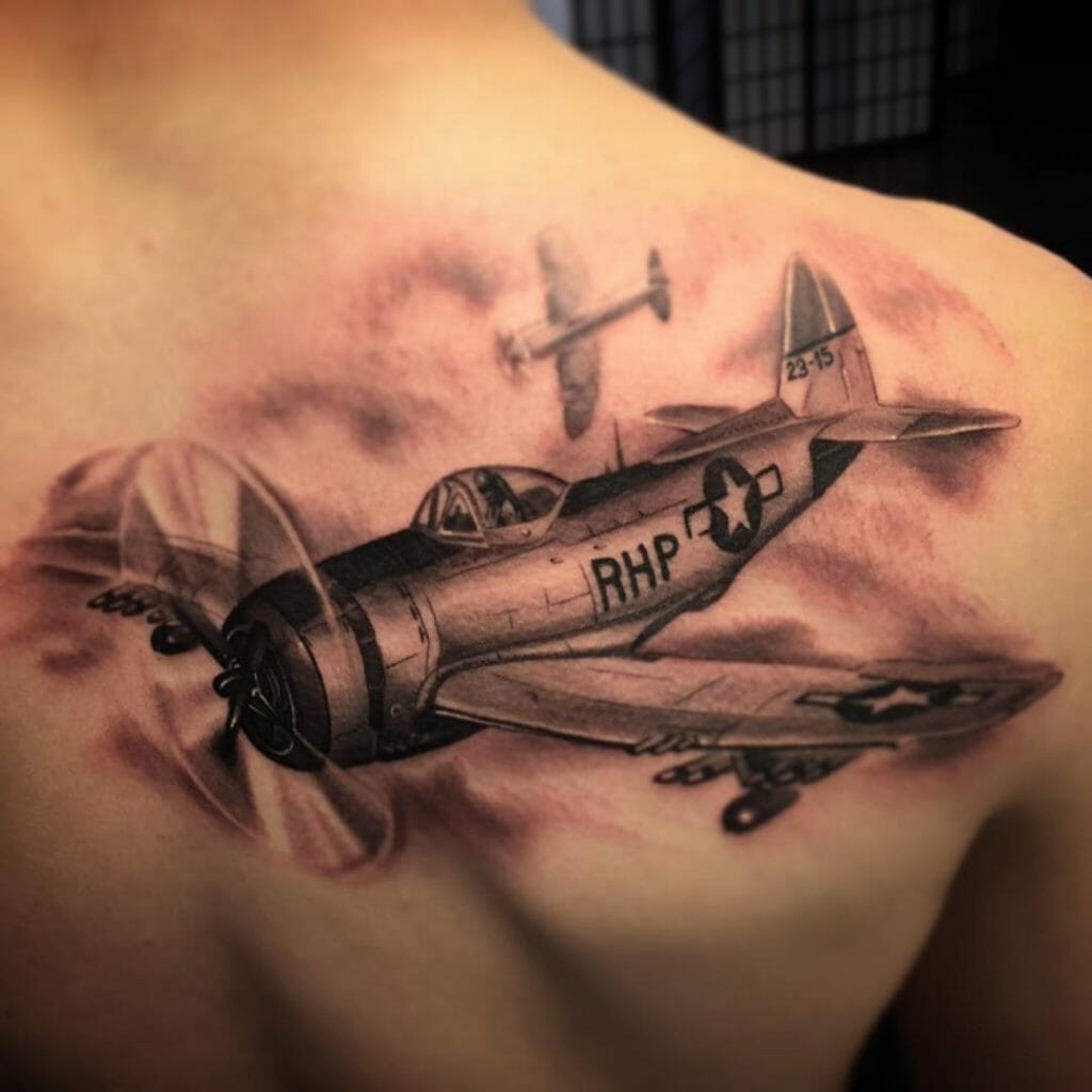 Fighter Aircraft Tattoo