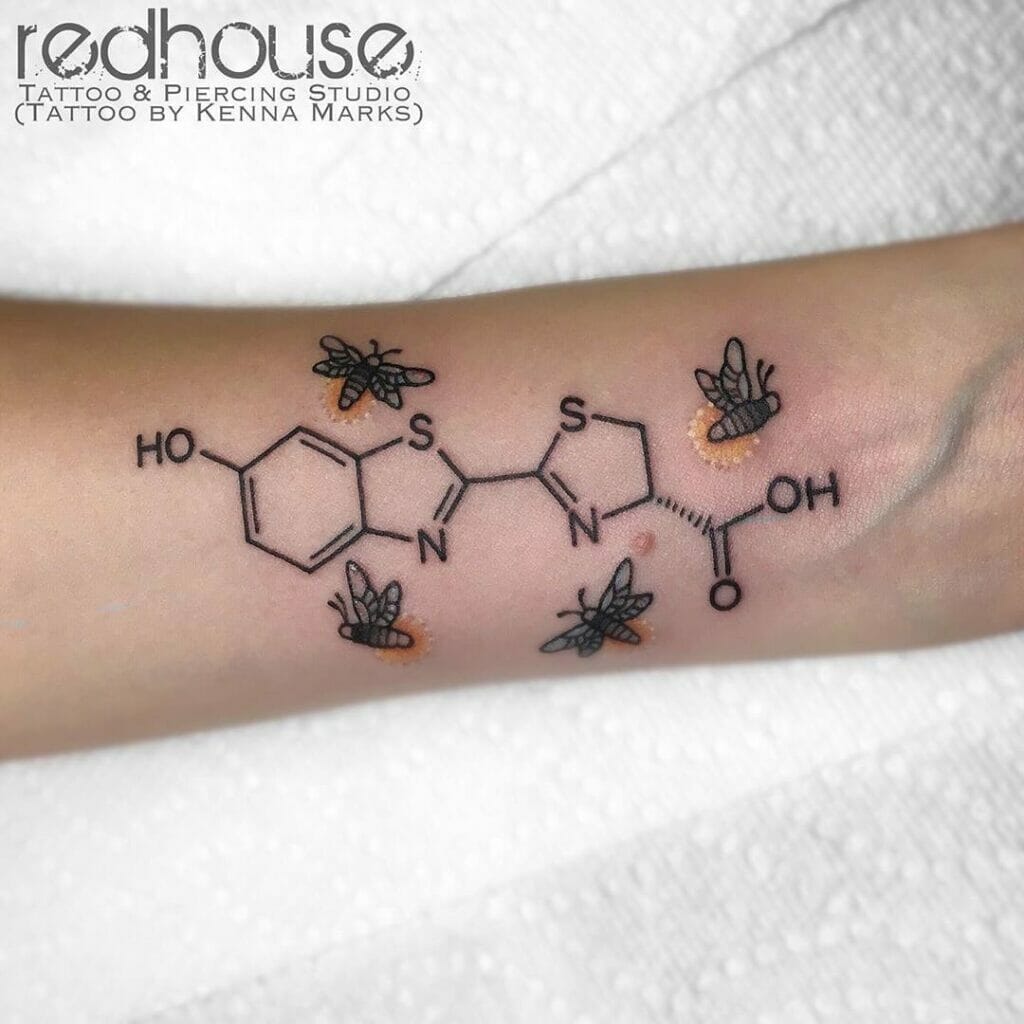 Firefly Luciferin Molecule Tattoo Design For The Bright Folks