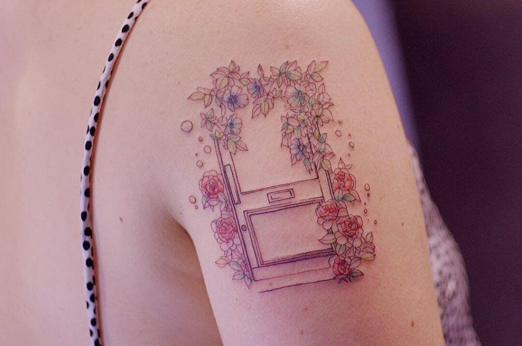 Flower Door Tattoo
