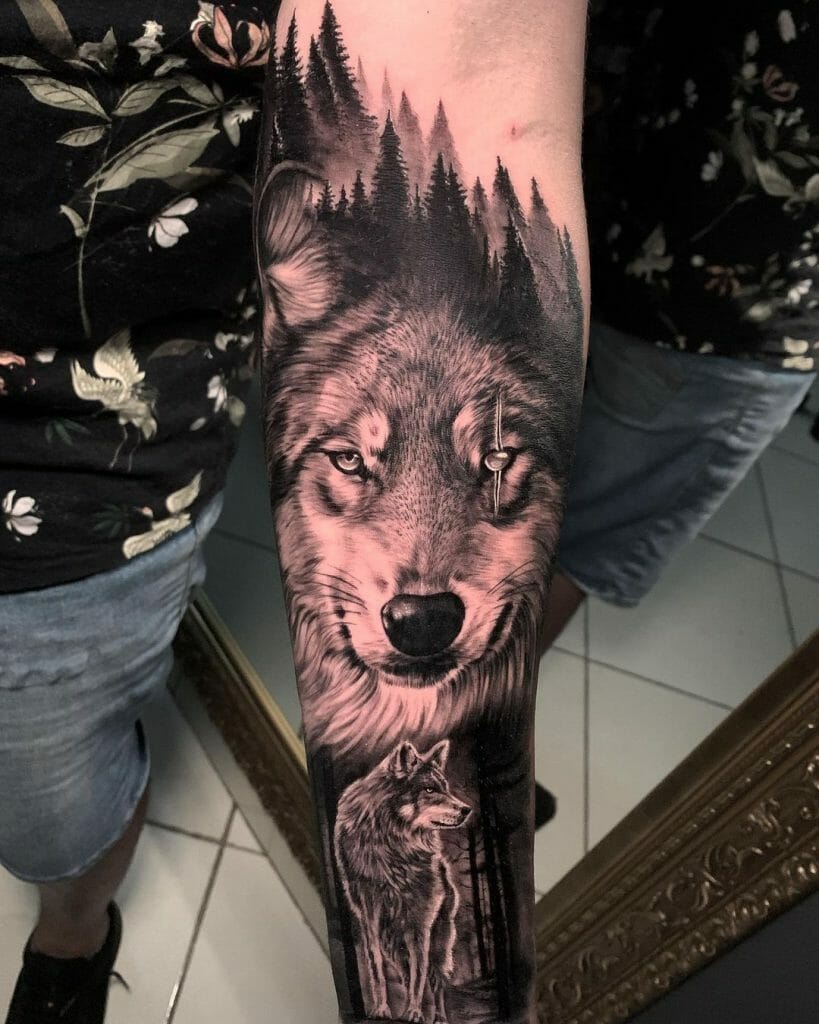 101 Best Wolf Tattoo Sleeve Ideas You Have To See To Believe! - Outsons