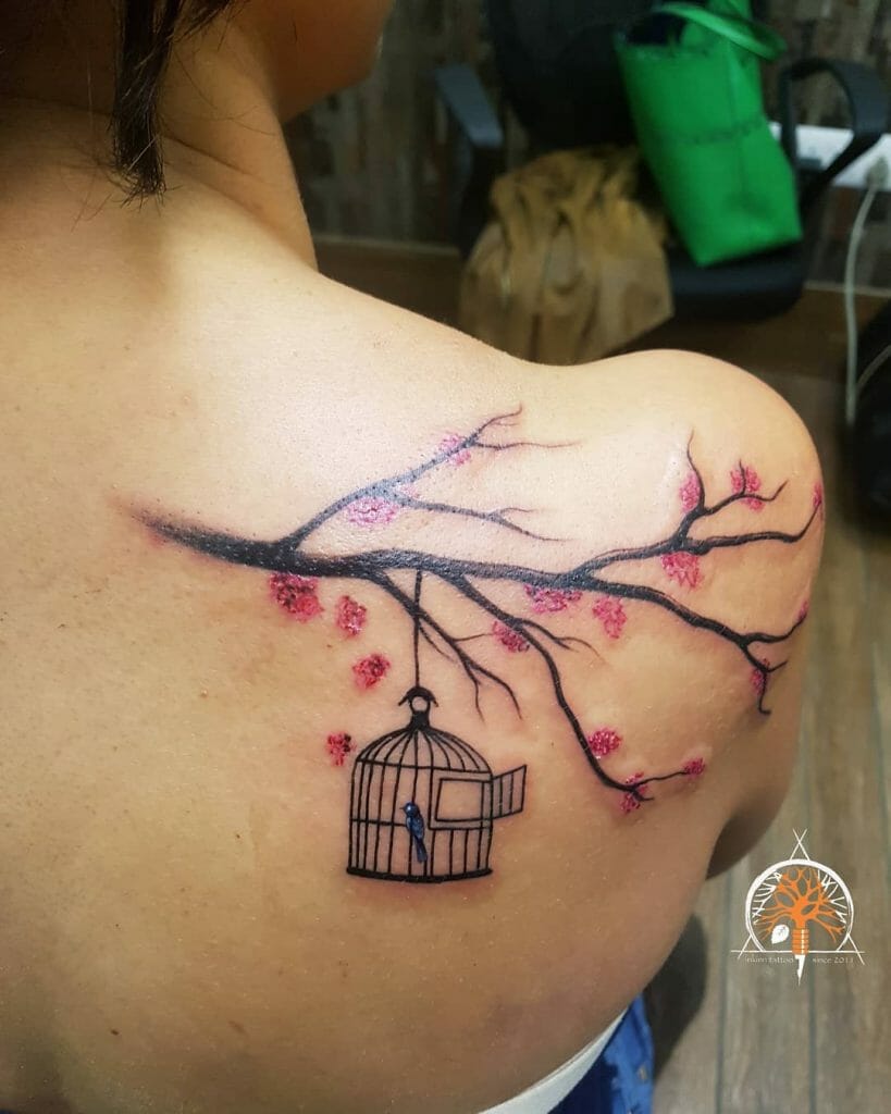 Freedom Birdcage Tattoo