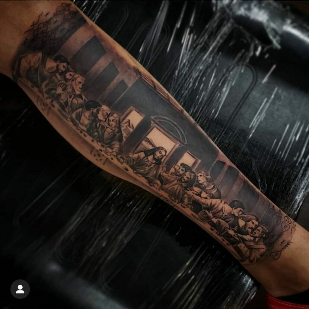 Full Arm Christian Tattoos