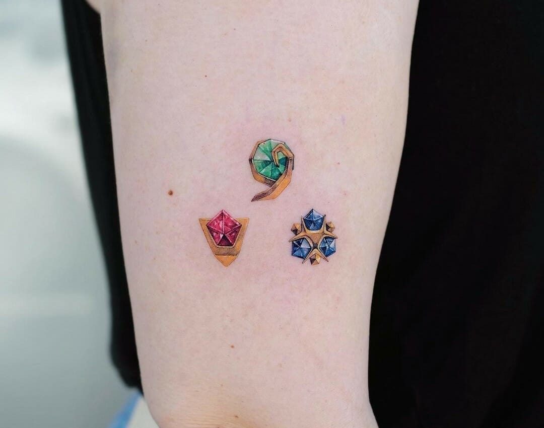 Tiny realistic emerald i made as  Tattoos by Marcus Hardy  Facebook