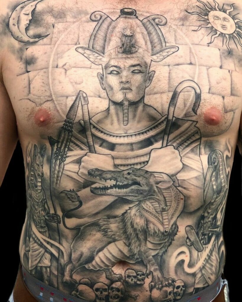 God Of Fertility Osiris Tattoo