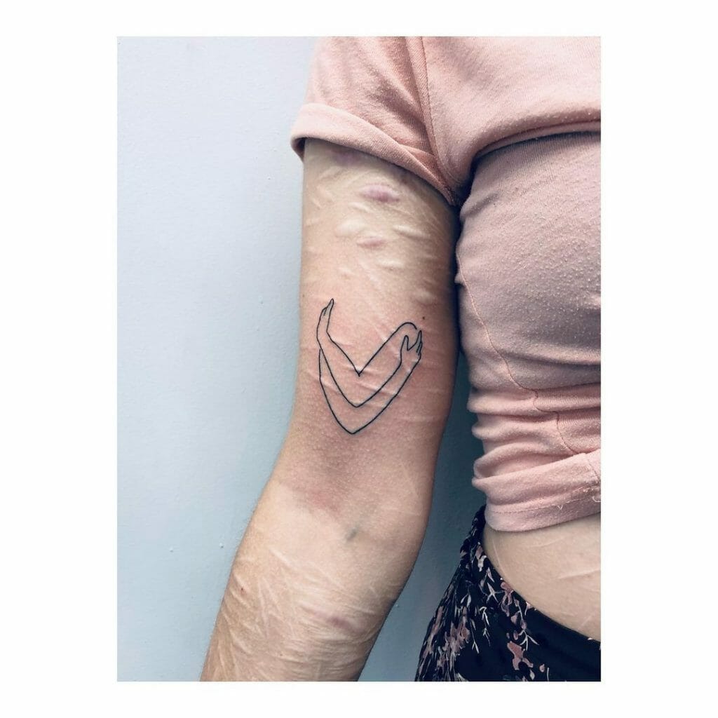 Heart Self Love Hands Tattoo